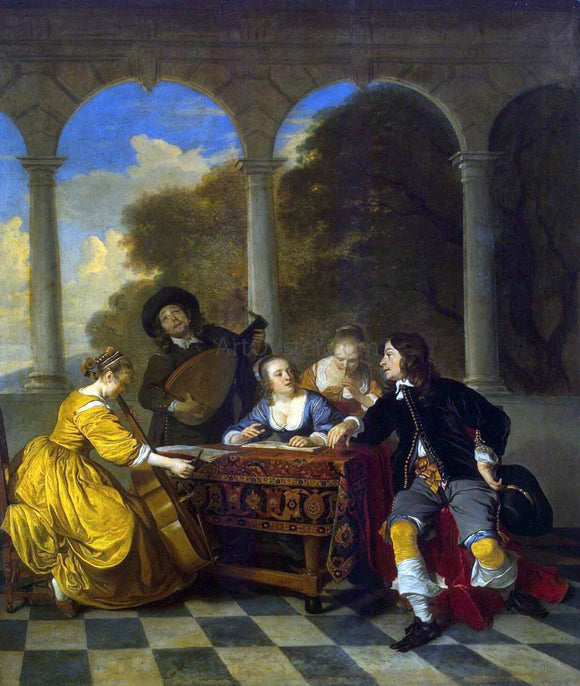  Jacob Van Loo Concert - Art Print