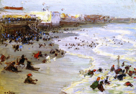  Edward Potthast Coney Island - Art Print