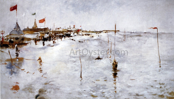  John Twachtman Coney Island: From Brighton Pier - Art Print
