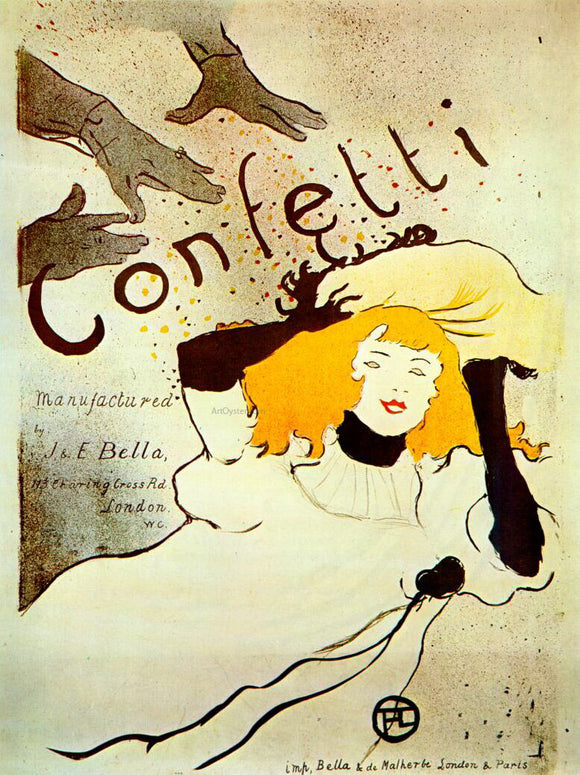  Henri De Toulouse-Lautrec Confetti - Art Print