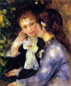  Pierre Auguste Renoir Confidences - Art Print