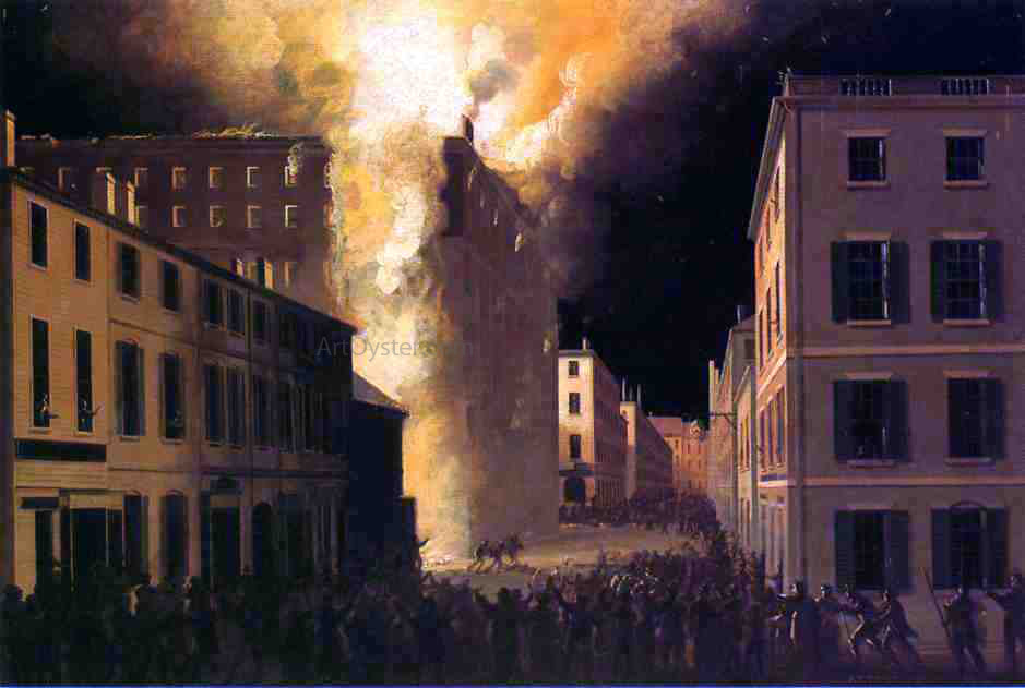 John Ritto Penniman Conflagration of the Exchange Coffee House, Boston ...