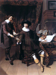  Thomas De Keyser Constantijn Huygens and his Clerk - Art Print