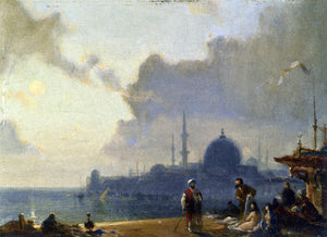  Amedee Rosier Constantinople au clair de lune - Art Print