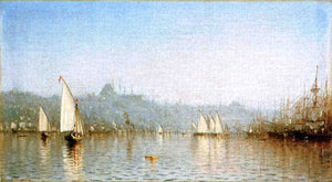  Sanford Robinson Gifford Constantinople, from the Golden Horn - Art Print