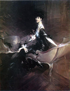  Giovanni Boldini Consuelo, Duchess of Marlborough, with Her Son Ivor Spencer-Churchill - Art Print
