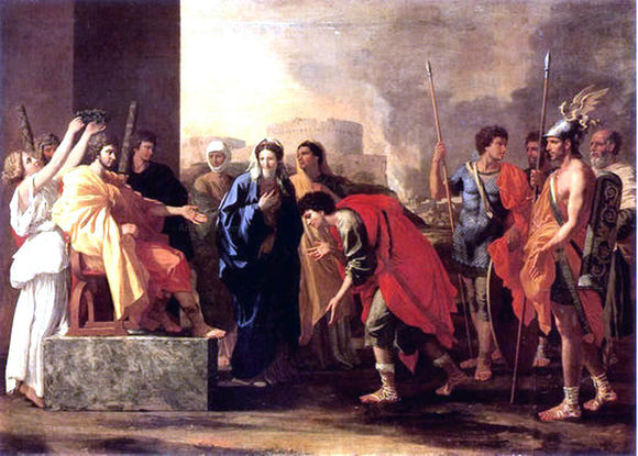  Nicolas Poussin Continence of Scipio - Art Print