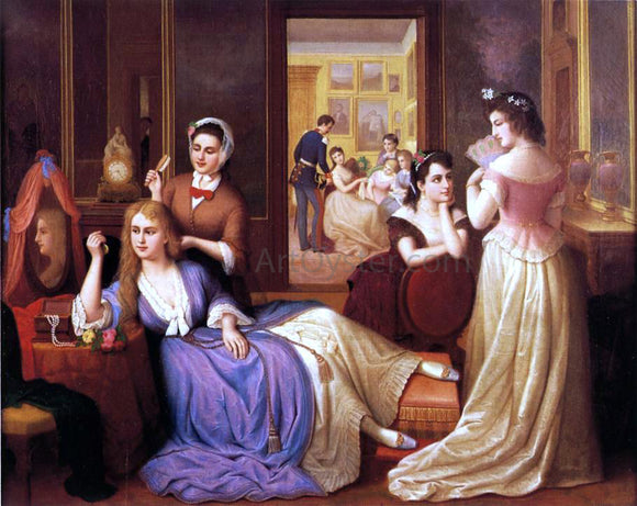  Hans Heinrich Bebie Conversation (also known as Group of Baltimore Girls) - Art Print