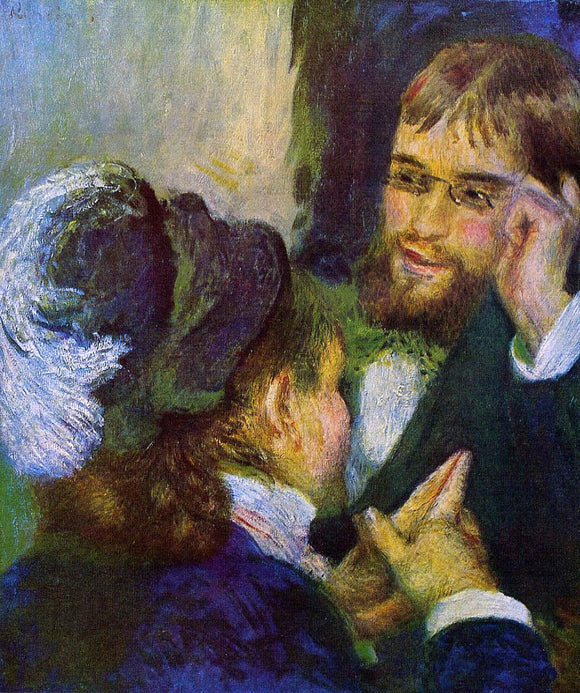  Pierre Auguste Renoir Conversation - Art Print