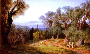  Edward Lear Corfu and the Albanian Mountains - Art Print