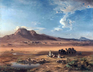  Carl Rottmann Corinth with Akrocorinth - Art Print