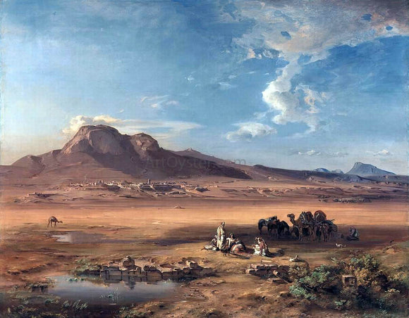  Carl Rottmann Corinth with Akrocorinth - Art Print