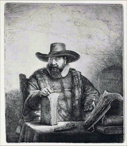  Rembrandt Van Rijn Corneliz Claesz Anslo - Art Print