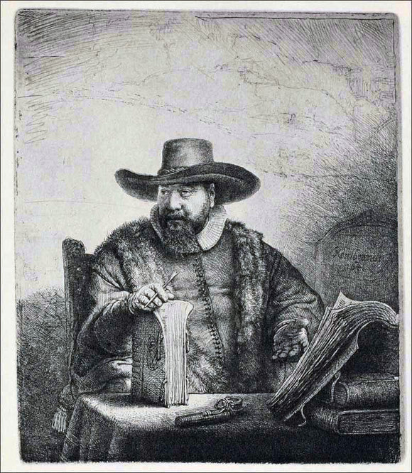  Rembrandt Van Rijn Corneliz Claesz Anslo - Art Print