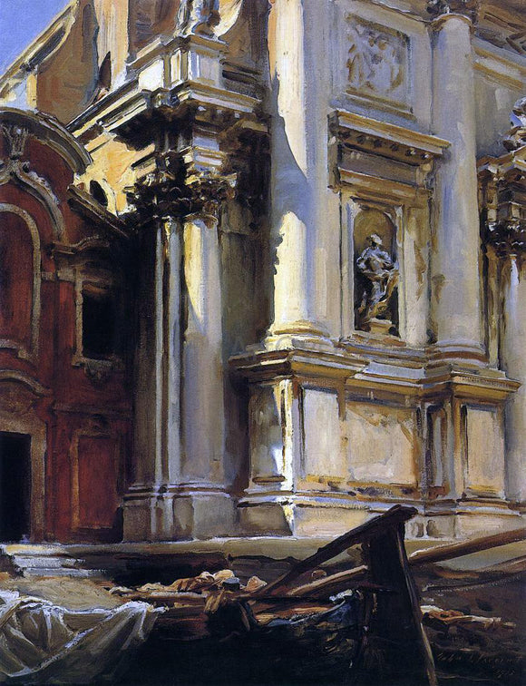  John Singer Sargent Corner of the Church of St. Stae, Venice - Art Print