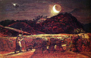  Samuel Palmer Cornfield By Moonlight - Art Print