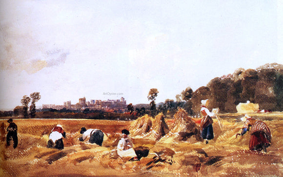  Peter De Wint Cornfield, Windsor - Art Print
