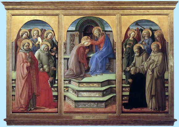  Fra Filippo Lippi Coronation of the Virgin - Art Print