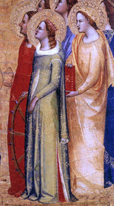  Master san Lucchese Coronation of the Virgin (detail) - Art Print