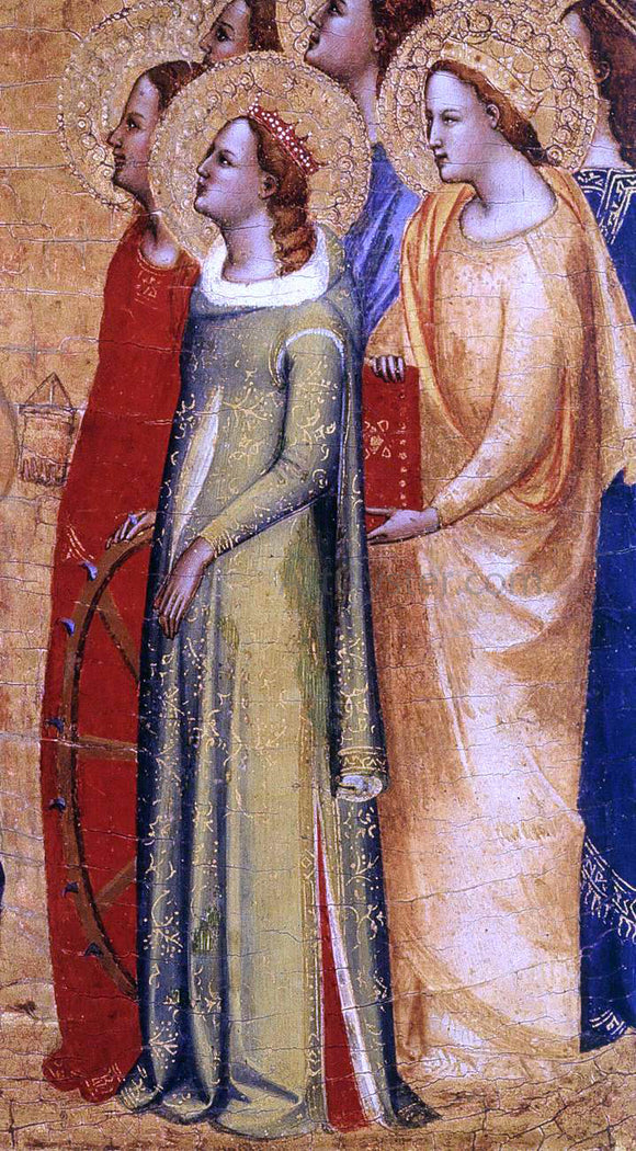  Master san Lucchese Coronation of the Virgin (detail) - Art Print