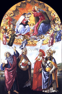  Sandro Botticelli Coronation of the Virgin (San Marco Altarpiece) - Art Print