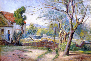  Victor Vignon Cottage and Garden - Art Print