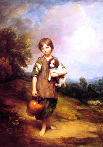  Thomas Gainsborough Cottage Girl with Dog and Pitcher - Art Print