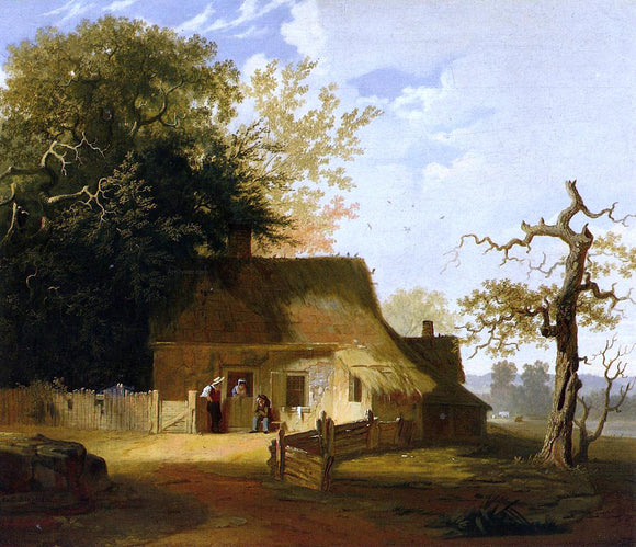  George Caleb Bingham Cottage Scene - Art Print