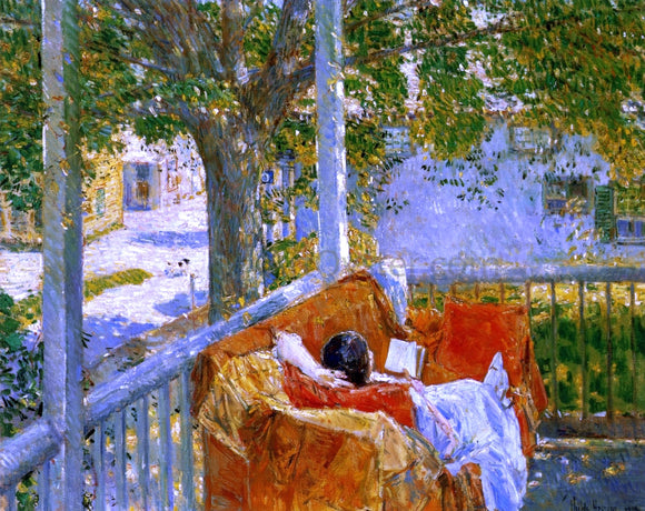  Frederick Childe Hassam Couch on the Porch, Cos Cob - Art Print