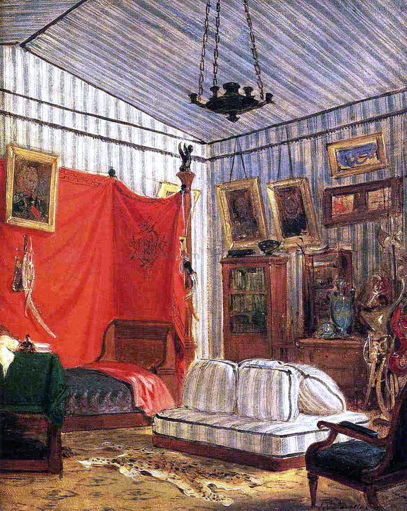  Eugene Delacroix Count de Mornay's Apartment - Art Print