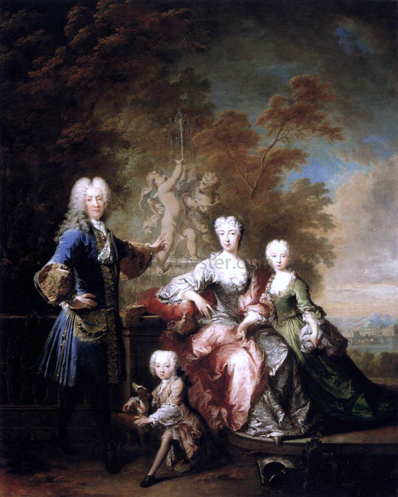  Robert Tournieres Count Ferdinand Adolf von Plettenberg and his Family - Art Print