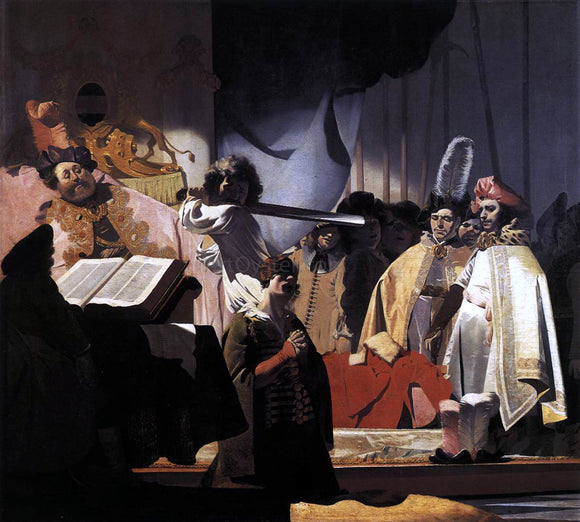  Nicolaes Van Galen Count Willem III Presides over the Execution of the Dishonest Bailiff in 1336 - Art Print
