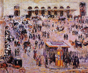  Camille Pissarro Cour du Havre, Gare Saint-Lazare - Art Print