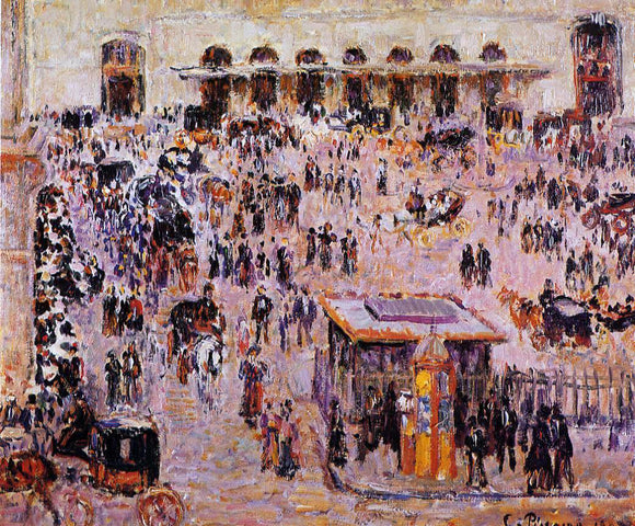  Camille Pissarro Cour du Havre, Gare Saint-Lazare - Art Print