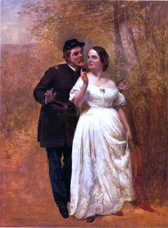  John George Brown Courting - Art Print