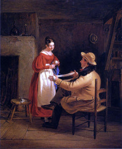  William Sidney Mount Courtship (also known as Winding Up) - Art Print