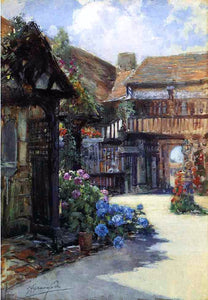  Francis Hopkinson Smith Courtyard Scene, Inn of William the Conqueror - Art Print