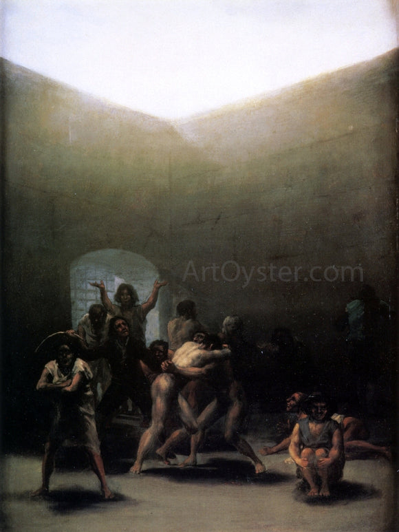  Francisco Jose de Goya Y Lucientes Courtyard with Lunatics - Art Print