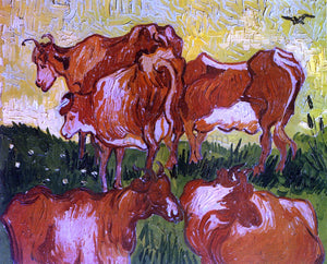  Vincent Van Gogh Cows (after Jorsaens) - Art Print