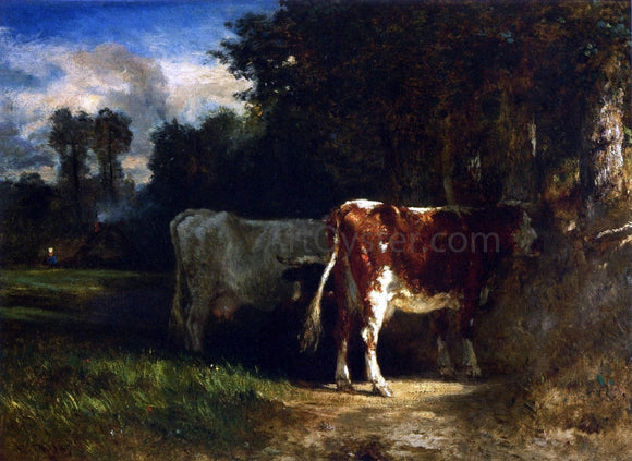  Constant Troyon Cows in a Landscape - Art Print