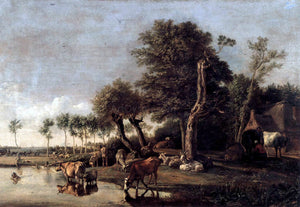  Paulus Potter Cows Reflected in the Water - Art Print