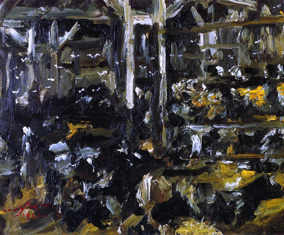  Lovis Corinth Cowshed - Art Print