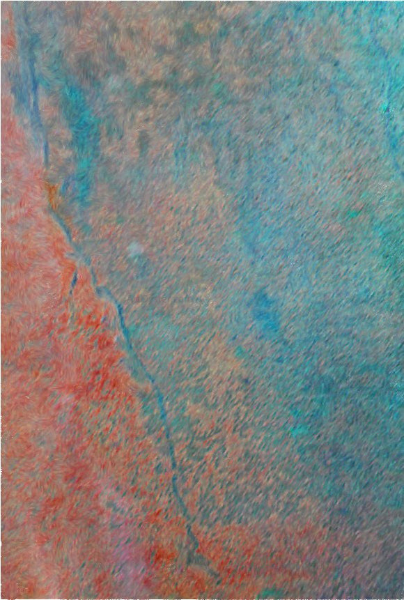  Our Original Collection Cracked Red Abstract II - Art Print