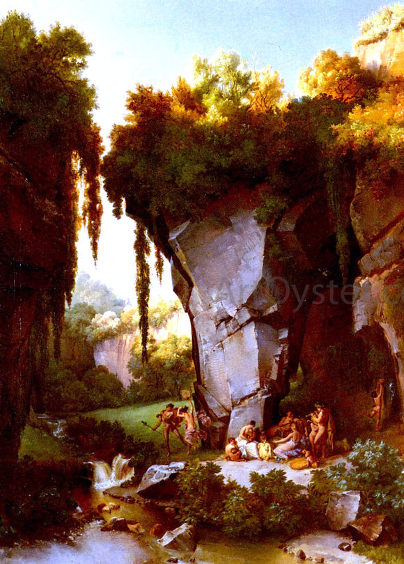  Lancelot Theodore Turpin Craggy Landscrape With Bacchanal - Art Print