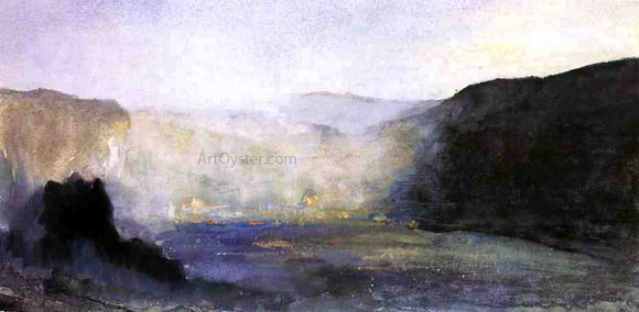  John La Farge Crater of Kilauea, Sunrise - Art Print