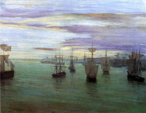  James McNeill Whistler Crepuscule in Flesh Colour and Green: Valparaiso - Art Print