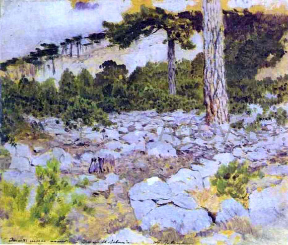  Isaac Ilich Levitan Crimea. In the Mountains, Study - Art Print