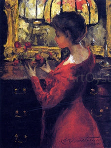  Charles Webster Hawthorne Crimson Roses - Art Print