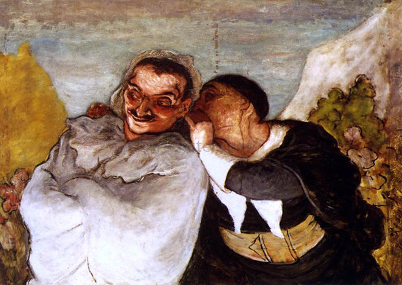  Honore Daumier Crispin and Scapin - Art Print