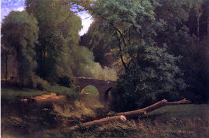  George Inness Cromwell's Bridge - Art Print